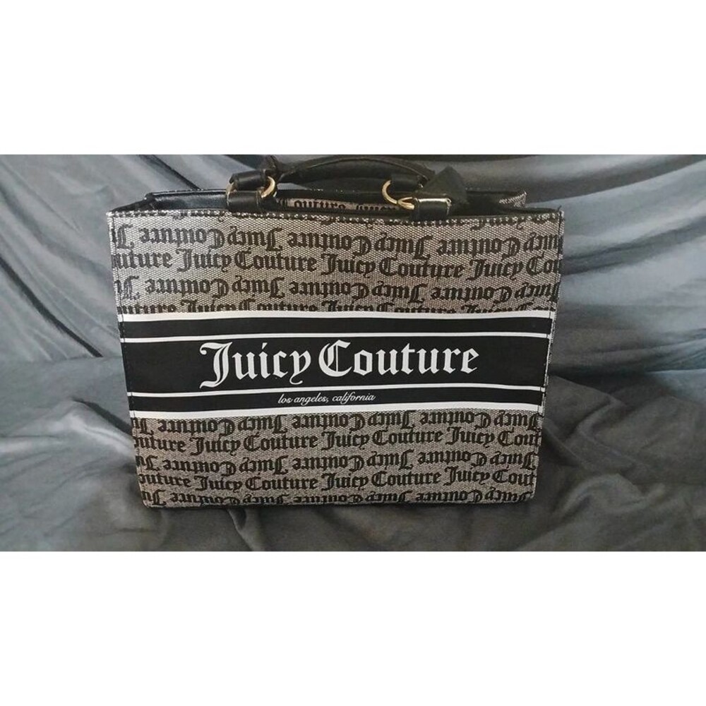 Juicy Couture black and white Billboard Logo bag